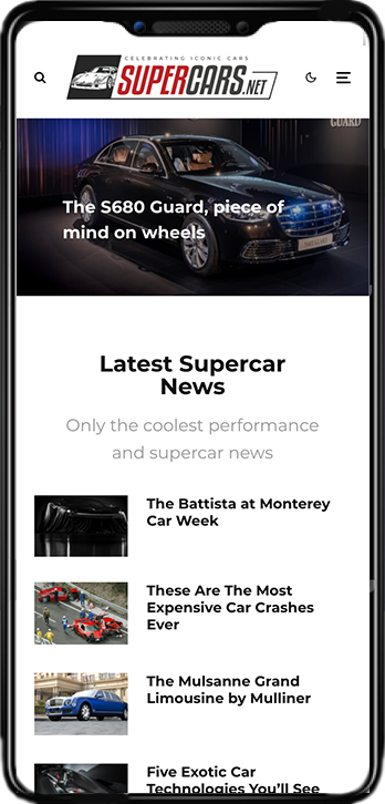 Supercars.net Mobile View