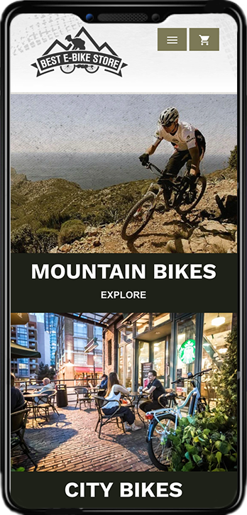 Best eBike Store Mobile View