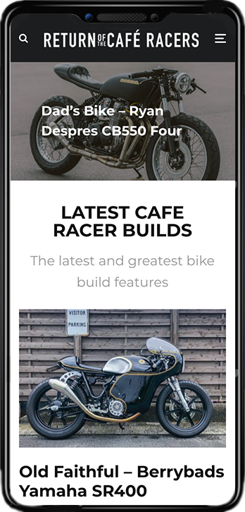 Return of the Cafe Racer Mobile Preview